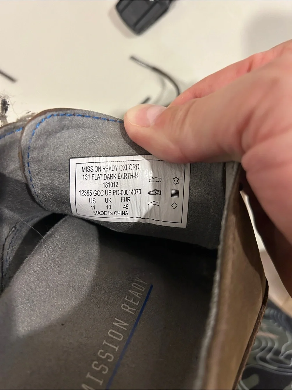 5.11 Tactical Brown Leather Derby Lace-Up Shoes